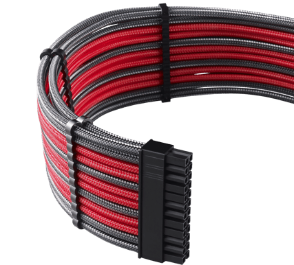 CableMod PRO ModMesh C-Series Kit RMi/RMx/RM - Carbon/Röd