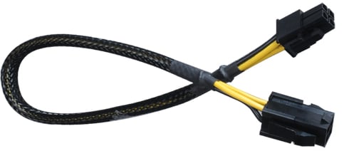 Lian Li PW4-4 Sleeved 4-pin förlängning ATX, 300mm