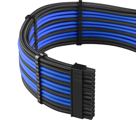 CableMod PRO ModMesh RT-Series Kit - Svart/Blå