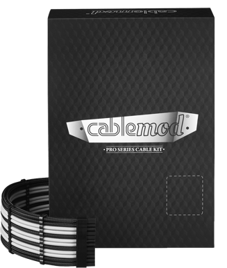 CableMod PRO ModMesh RT-Series Kit - Svart/Vit
