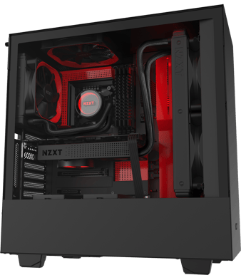 NZXT H510i Svart/Röd