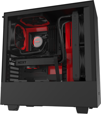 NZXT H510 Svart/Röd