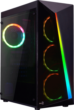 AeroCool Shard TG inkl. 4st RGB-fläktar