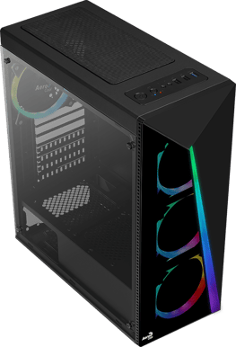 AeroCool Shard TG inkl. 4st RGB-fläktar
