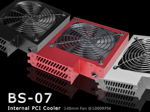 Lian Li BS-07R PCI Cooler internal 14cm fan Röd
