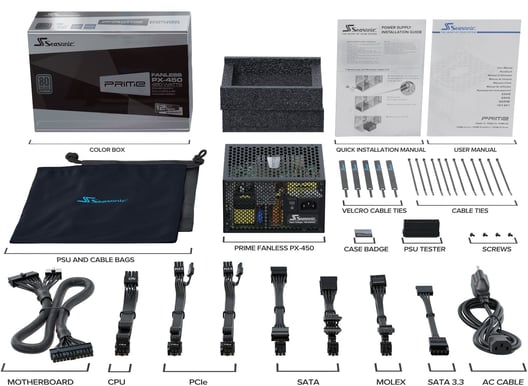 Seasonic Prime PX 450W Fläktlös