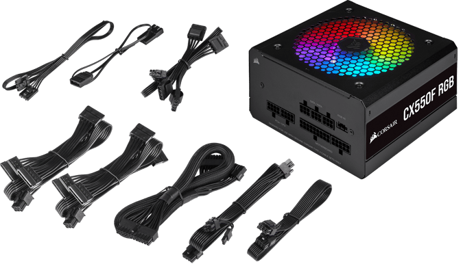 Corsair CX550F RGB Svart
