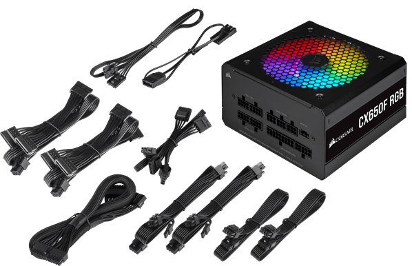 Corsair CX650F RGB Svart