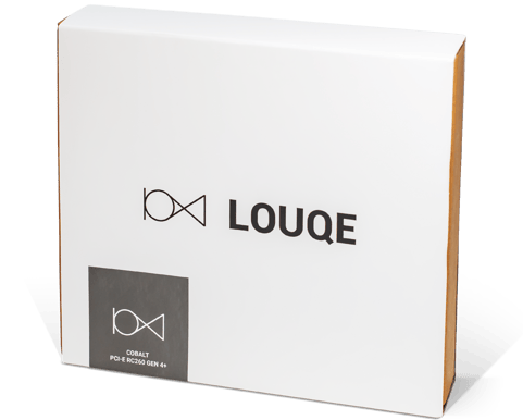 Louqe Cobalt blue Riserkabel PCI-e Gen 4