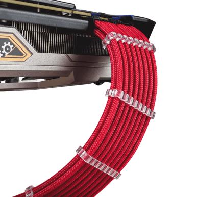 CableMod PRO Bridged Cable Comb Kit Transparent