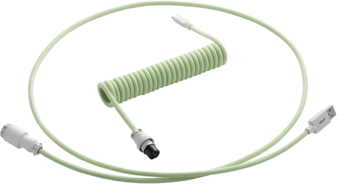 CableMod Pro Coiled Cable - Lime Sorbet