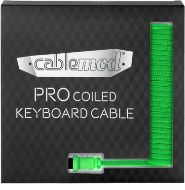 CableMod Pro Coiled Cable - Viper Green