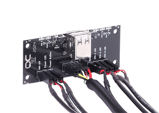 Front I/O-Panel with USB 2.0 and cable kit for Servercases - Inet.se