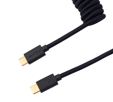 Keychron Coiled Aviator Cable Svart