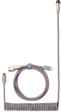Keychron Coiled Aviator Cable Grå