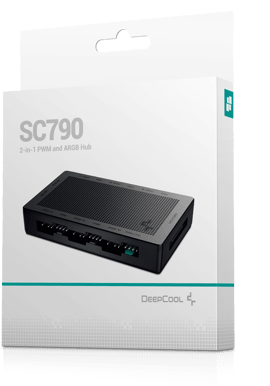 Deepcool SC790 4-pin PWM och A-RGB Hubb