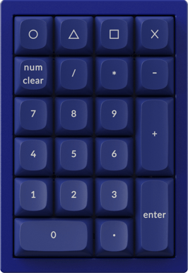 Keychron Q0 QMK/VIA Custom Numpad Blå