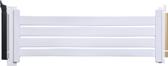 Phanteks Flatline Gen 4 Riser 300mm 180°-vinkel Vit