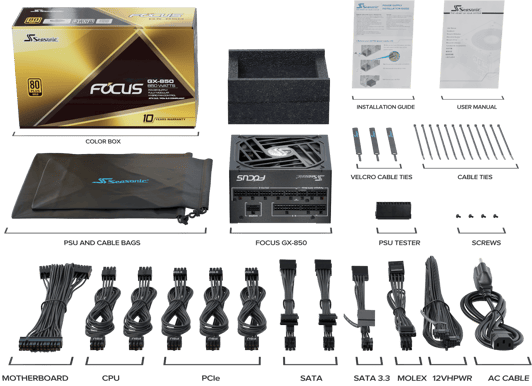 Seasonic Focus GX 850W ATX 3.0