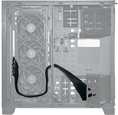 Lian Li Riserkabel PCIe Gen 4 90CM Vit