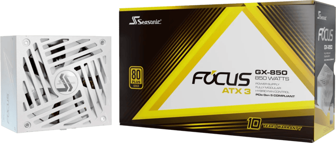 Seasonic Focus GX 850W ATX 3.1 Vit - Inet.se