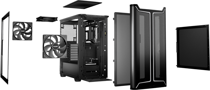 be quiet! Pure Base 501 DX Svart