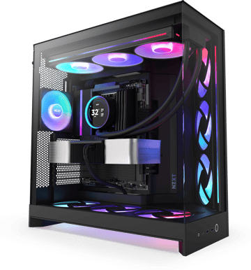 NZXT H9 Flow RGB 2025 Svart