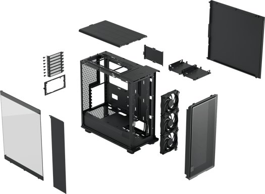 Fractal Design Epoch TG Svart