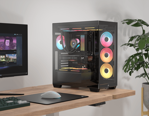 Corsair 3500X LX-R RGB iCUE LINK TG Svart