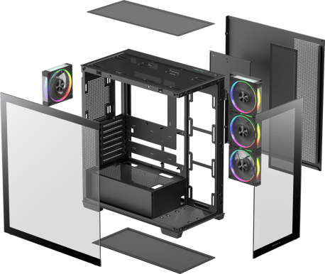 DeepCool CG580 4F V2 Svart