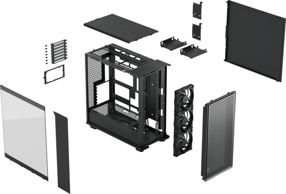 Fractal Design Epoch XL TG Svart