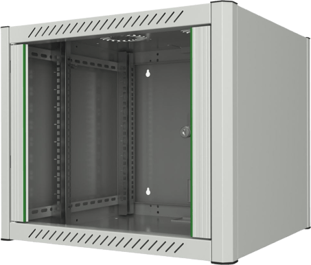Lanview by Logon 19'' 9U Rack Cabinet 600 x 560mm Wallmount Vit - Inet.se