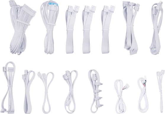 Lian Li Edge Gold 1000W Vit med USB-hub