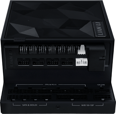 Lian Li Edge Gold 1200W Svart med USB-hub