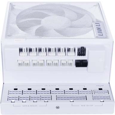 Lian Li Edge Gold 1200W Vit med USB-hub