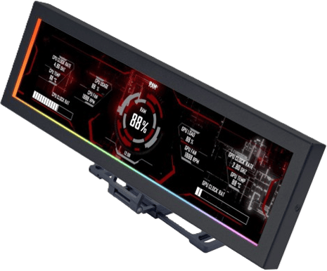 Lian Li 8.8" Universal Screen Svart