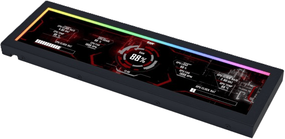 Lian Li 8.8" Universal Screen Svart