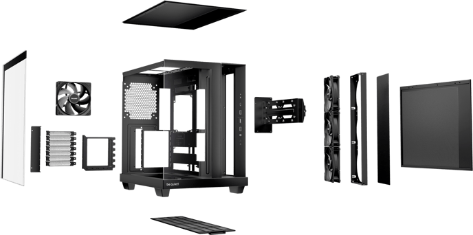 be quiet! Light Base 500 Svart