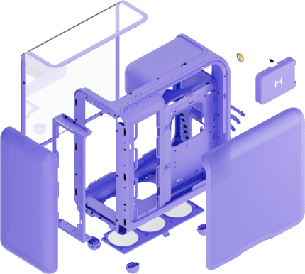 Hyte X50 Tempered Glass Taro Milk/Purple