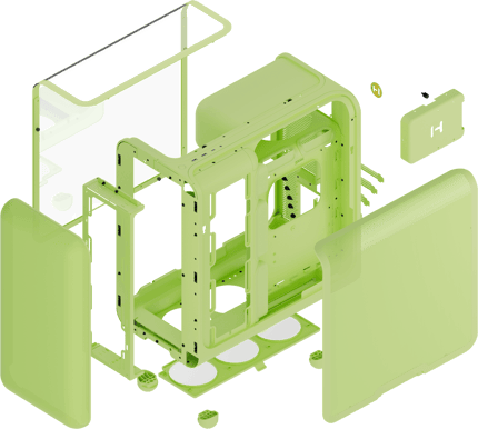 Hyte X50 Tempered Glass Matcha/Green