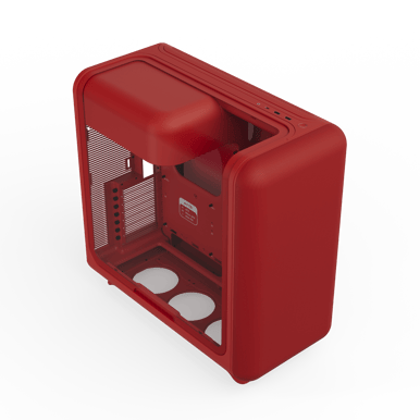 Hyte X50 Tempered Glass Wild Cherry/Red