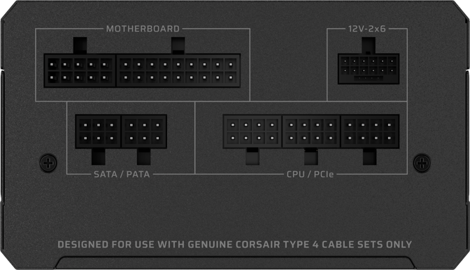 Corsair RM850e ATX 3.1 ThermalProtect Svart