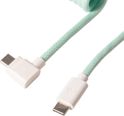 Keychron Coiled Aviator Cable 8K Mint