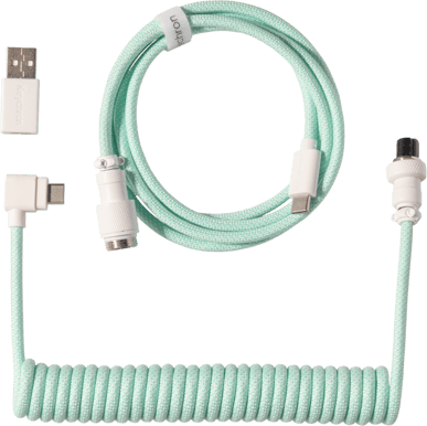 Keychron Coiled Aviator Cable 8K Mint
