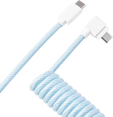 Keychron Coiled Aviator Cable 8K Ljusblå