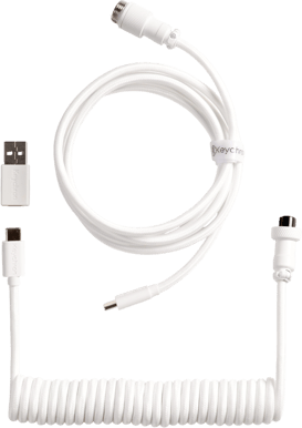 Keychron Coiled Aviator Cable 8K Rak Vit