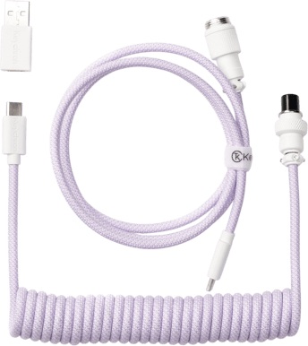Keychron Coiled Aviator Cable 8K Rak Lila