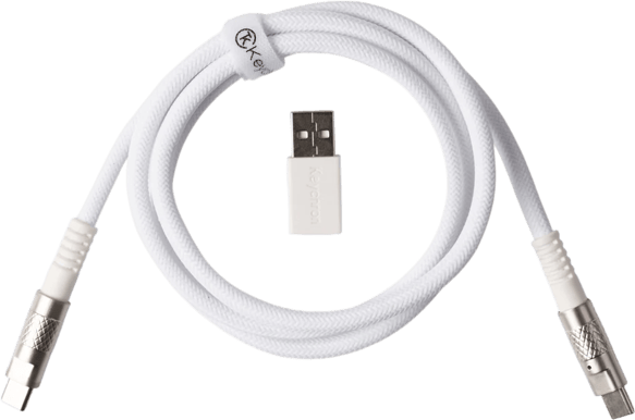 Keychron Double-Sleeved Geek Cable 8K Vit