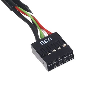 Silverstone Intern 19-pin USB 3.0 till USB 2.0 adapterkabel