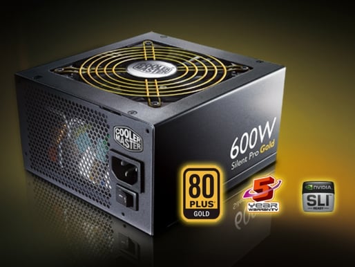 Cooler Master Silent Pro 600W 80+ Gold Modulär